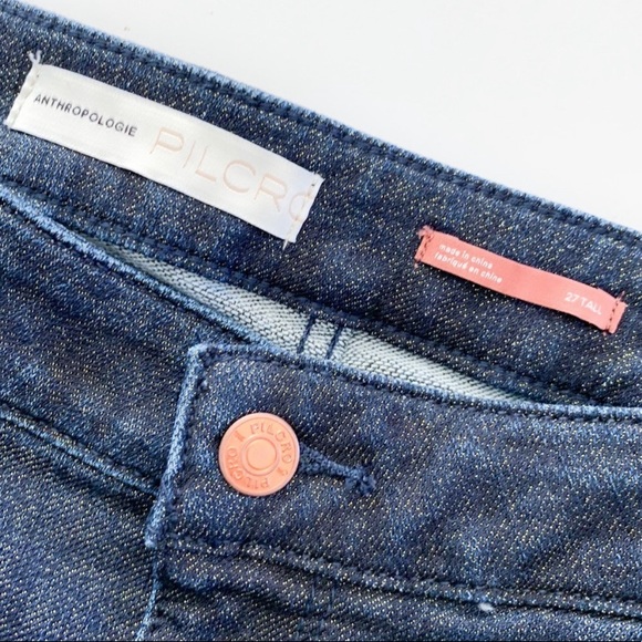 NWOT Anthro Pilcro shimmer high rise jeans - Picture 6 of 9